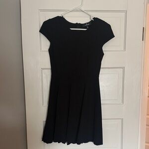 Lulu's Black Cap Sleeve Dress